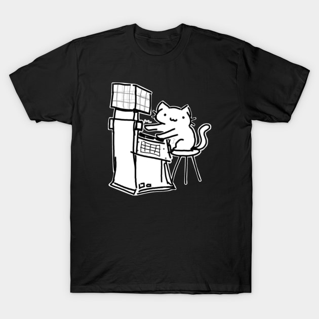 Jubeat cat T-Shirt by KCrS2O8